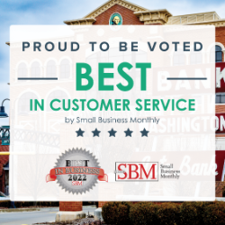 proud to be voted best in customer service by small business monthly